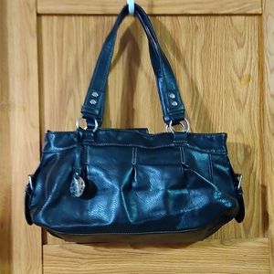Chaps Black Shoulder Purse Good used condition